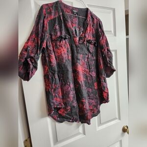 Torrid Flower Print Blouse